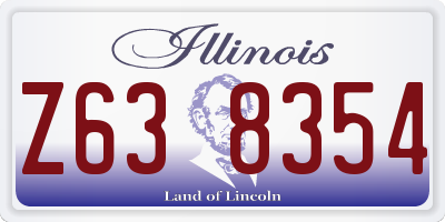 IL license plate Z638354