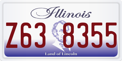IL license plate Z638355