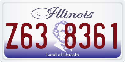 IL license plate Z638361