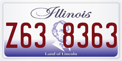IL license plate Z638363