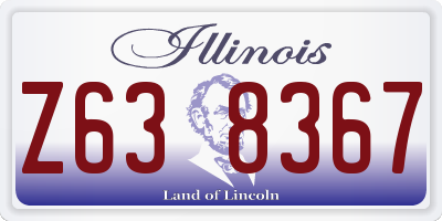 IL license plate Z638367