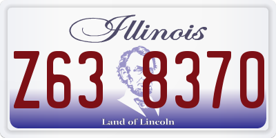 IL license plate Z638370