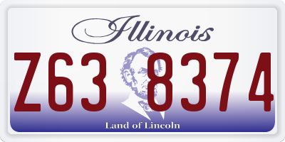 IL license plate Z638374