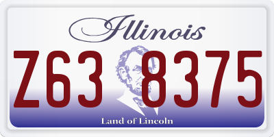 IL license plate Z638375