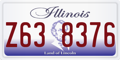 IL license plate Z638376