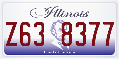IL license plate Z638377