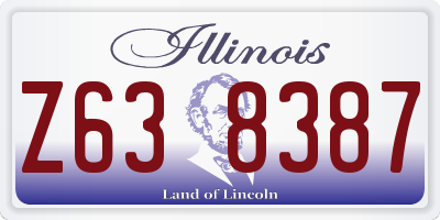 IL license plate Z638387