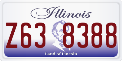 IL license plate Z638388