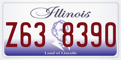 IL license plate Z638390