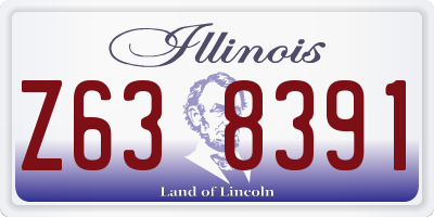 IL license plate Z638391