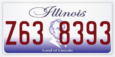 IL license plate Z638393