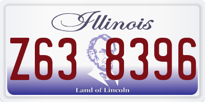 IL license plate Z638396