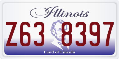 IL license plate Z638397