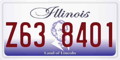 IL license plate Z638401