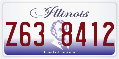 IL license plate Z638412