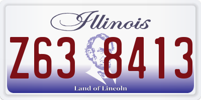 IL license plate Z638413