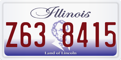 IL license plate Z638415