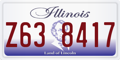 IL license plate Z638417