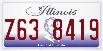 IL license plate Z638419