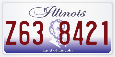 IL license plate Z638421