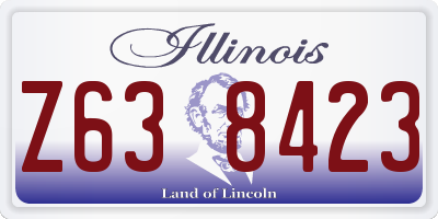 IL license plate Z638423