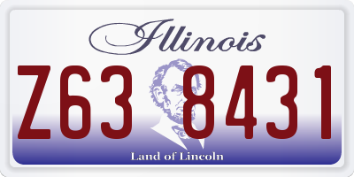 IL license plate Z638431