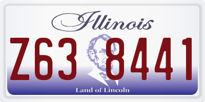 IL license plate Z638441