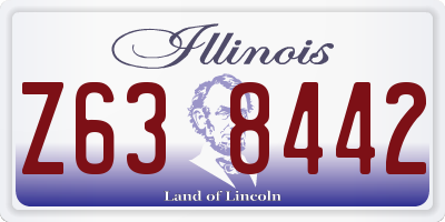 IL license plate Z638442
