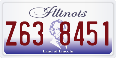 IL license plate Z638451