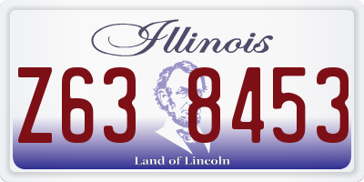 IL license plate Z638453