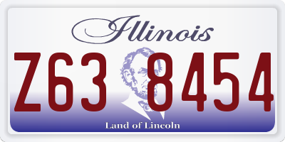 IL license plate Z638454