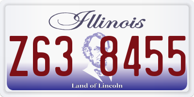 IL license plate Z638455