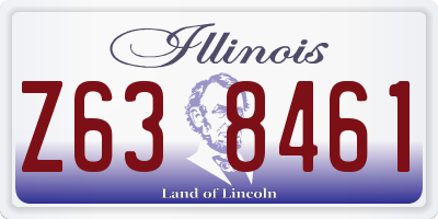 IL license plate Z638461