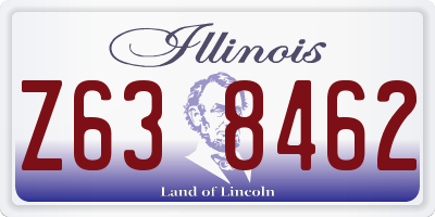 IL license plate Z638462