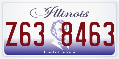 IL license plate Z638463
