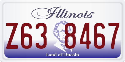 IL license plate Z638467
