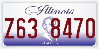 IL license plate Z638470
