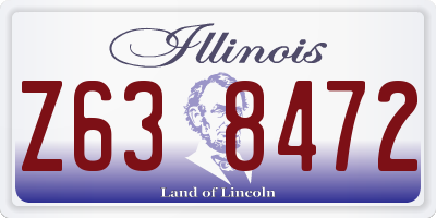 IL license plate Z638472
