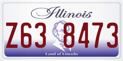 IL license plate Z638473