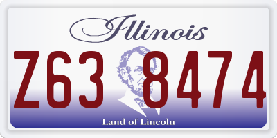 IL license plate Z638474