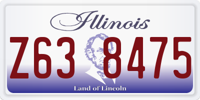 IL license plate Z638475