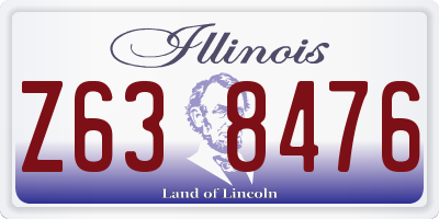 IL license plate Z638476