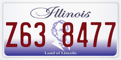 IL license plate Z638477