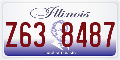 IL license plate Z638487