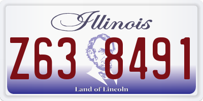 IL license plate Z638491
