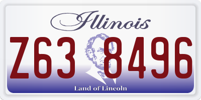 IL license plate Z638496
