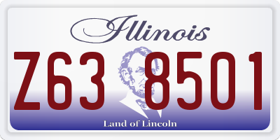 IL license plate Z638501