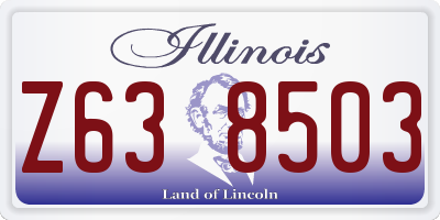 IL license plate Z638503
