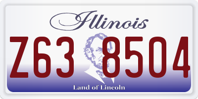 IL license plate Z638504