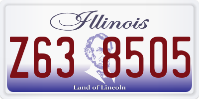 IL license plate Z638505